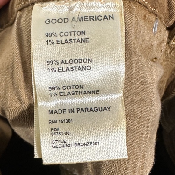 Good American Legs Cig Bronze Jean Size 2/26 NWOT - Picture 5 of 7